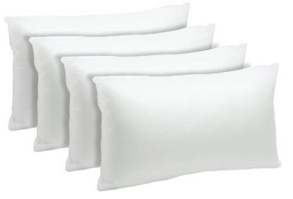 Foamily Throw Pillow Inserts 16x16-inch, Set of 4 Square Pillow Inserts & Pillow Forms, Polyester Couch Pillow Stuffing & Throw Pillow Insert for Indoor, Made in USA